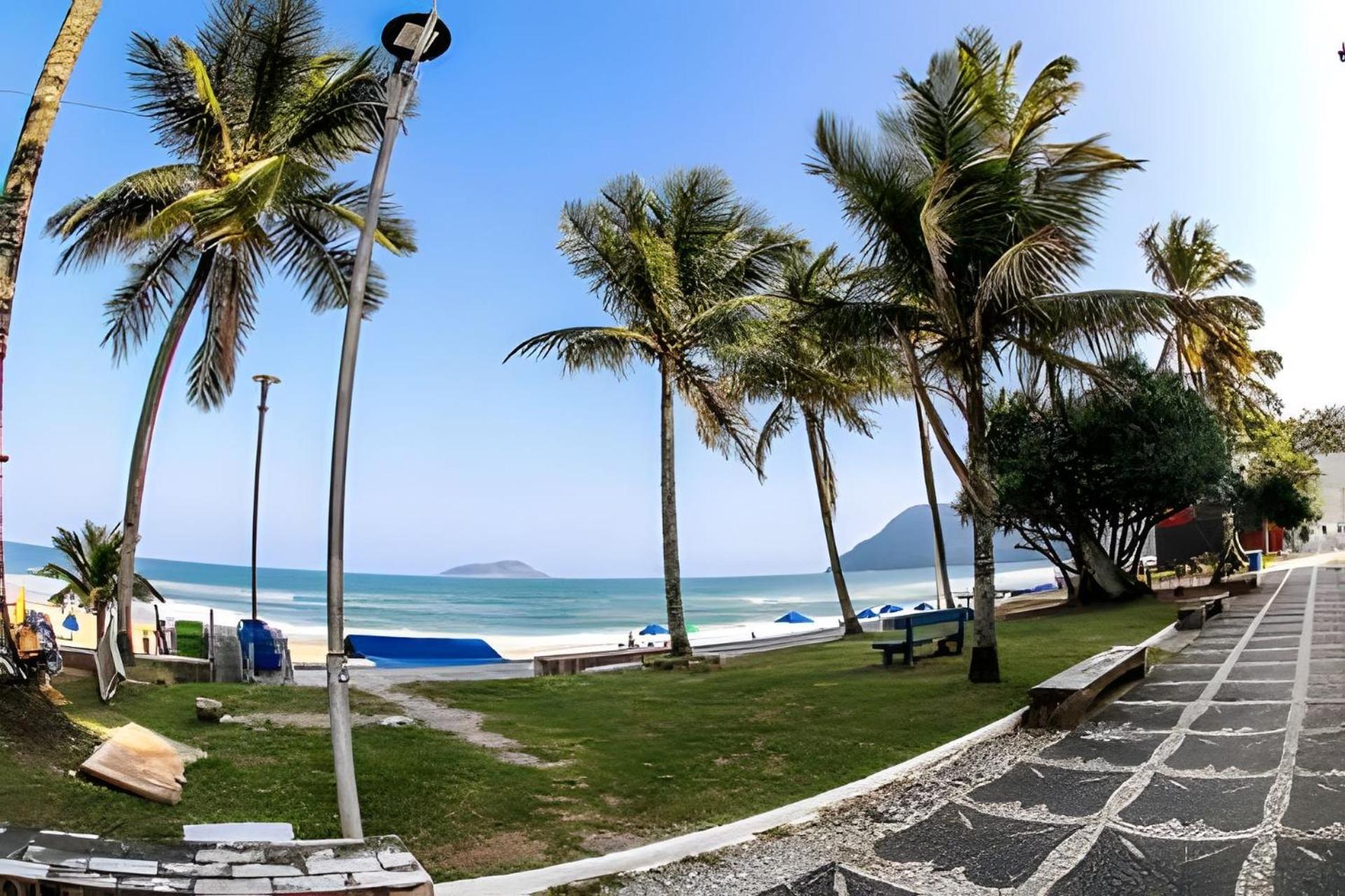 25C - Pe Na Areia Da Praia Do Tombo + Roupas De Cama + Vivo Fibra Гуаружа Екстер'єр фото